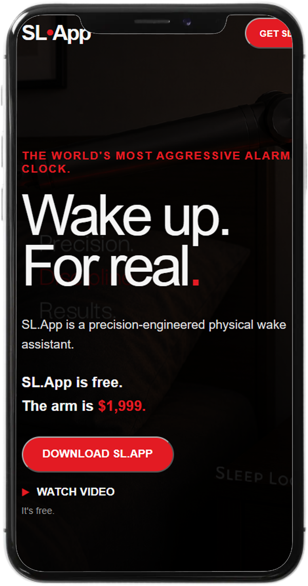 SL.APP sur téléphone